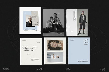 EAUX | SOCIAL MEDIA KIT, a Social Media Template by notgreystudio