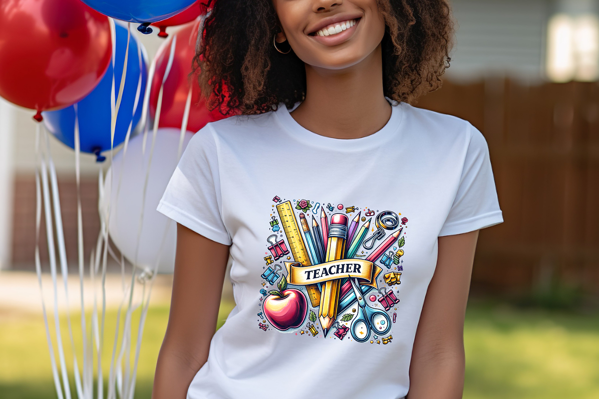 Teacher and School Stationary Design, a Decorative Illustration by Bubble Pixel (Photo 3 of 5)