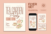 Tea Garden Party Flyer, a Flyer Template by graphicook (Thumbnail 1 of 3)
