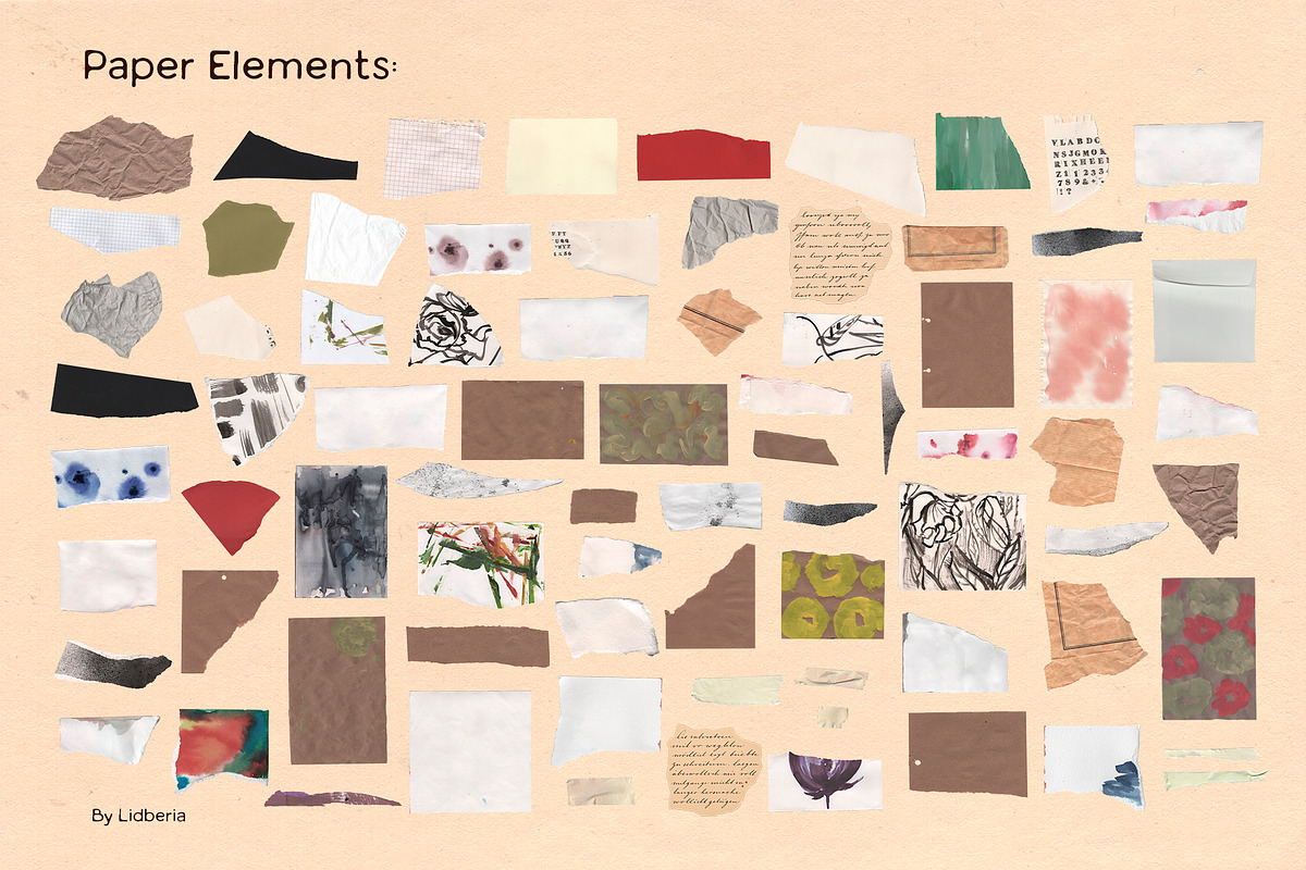 Antique Atelier: Lace & Collage kit, an Object Graphic by Lidberia (Photo 8 of 10)