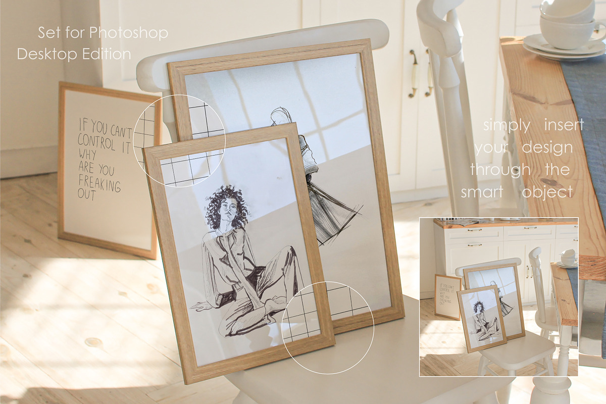 SUNNY KITCHEN | Frame Mockup set, a Household Mockup by yuliyuri.studio (Photo 8 of 27)