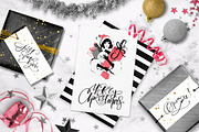 Chic Christmas Lettering & Clipart, a Decorative Illustration by PicByKate (Thumbnail 7 of 9)
