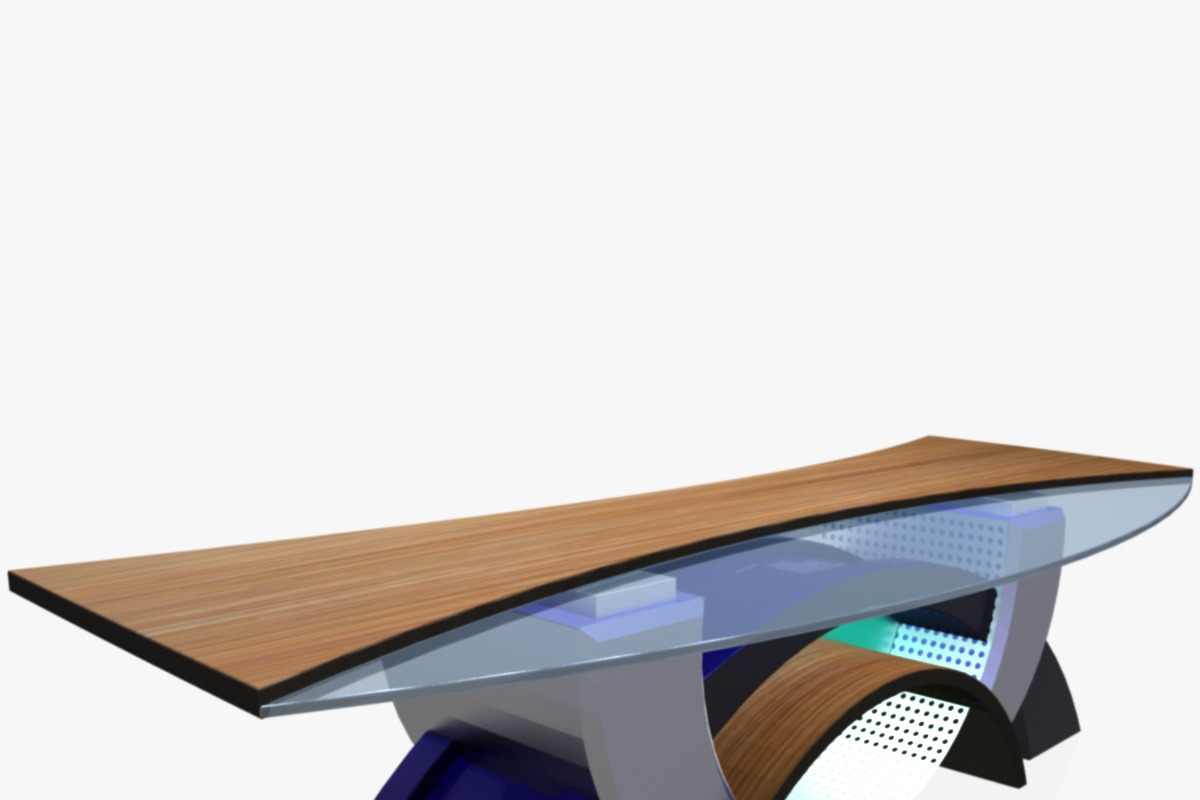TV Studio News Desk 2, a Furniture 3D Model by akerStudio (Photo 5 of 11)