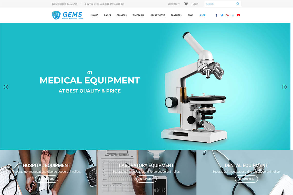 Gems - Medical & Business WordPress, a WordPress Template by Cherry Wordpress Theme (Photo 8 of 8)