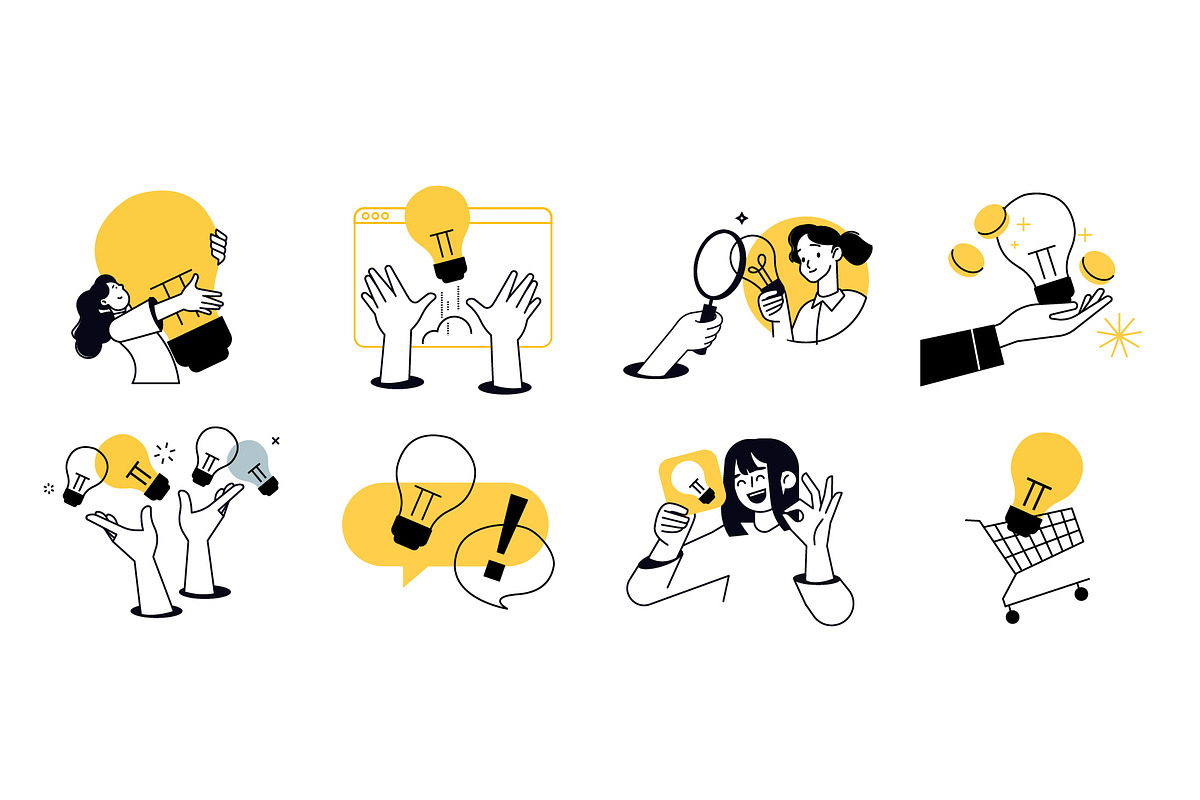 New Idea, a Person Illustration by PureSolution (Photo 2 of 6)