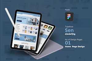 E-Commerce Store web Home Page Desig