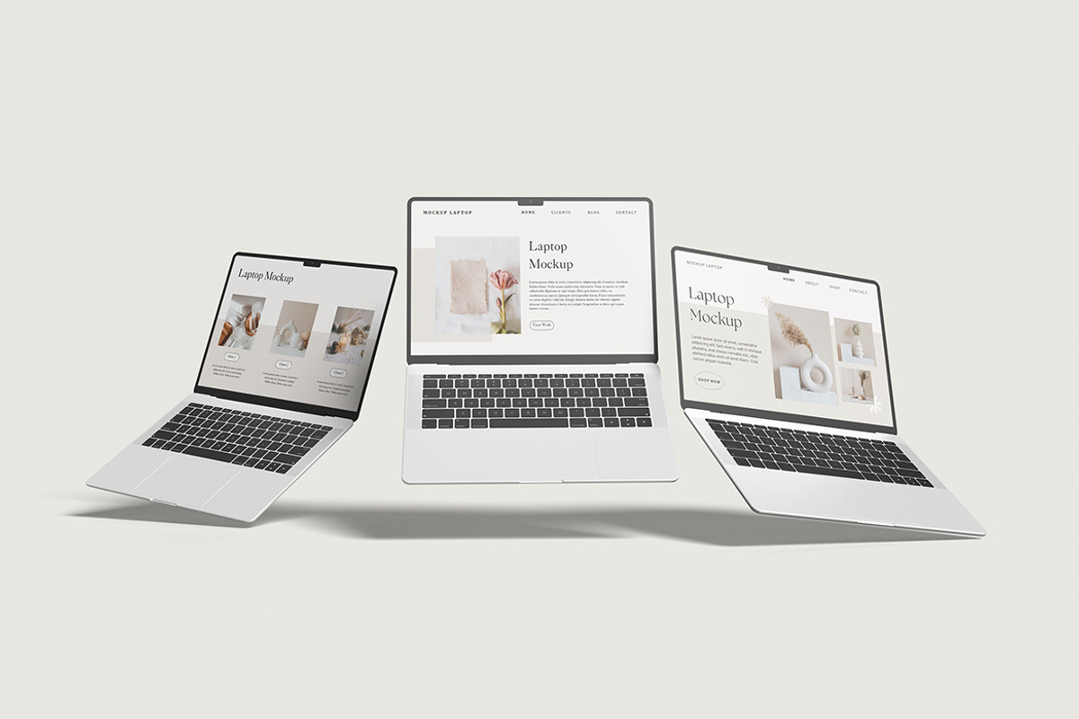Minimalist Laptop Screen Mockup, a Mockup by My Code Std (Photo 4 of 6)