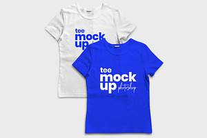 Realistic Tshirt Mockup For Woman