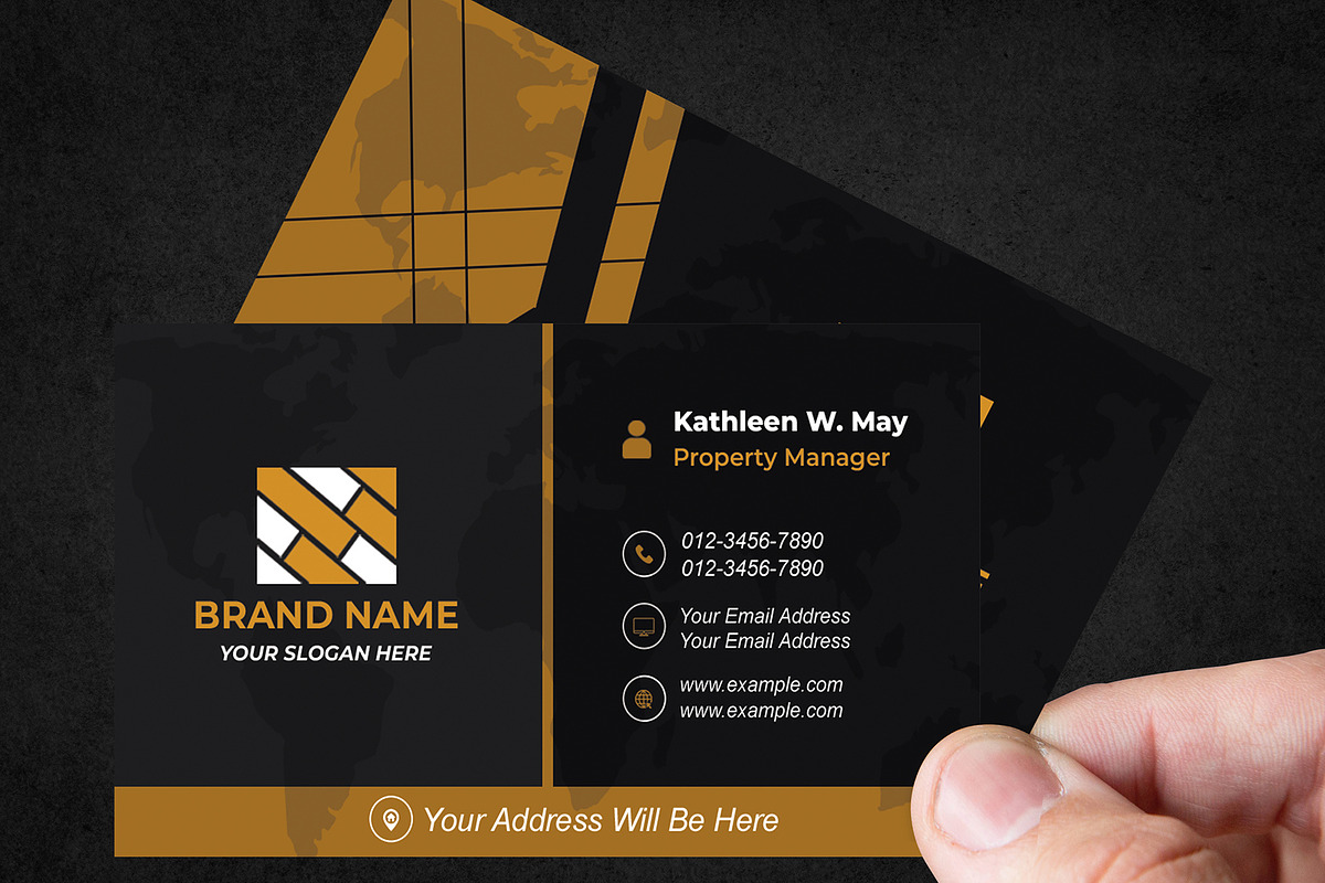 Modern Business Card Design Editable, a Business Card Template by Mohammad Sarfaraz (Photo 3 of 7)