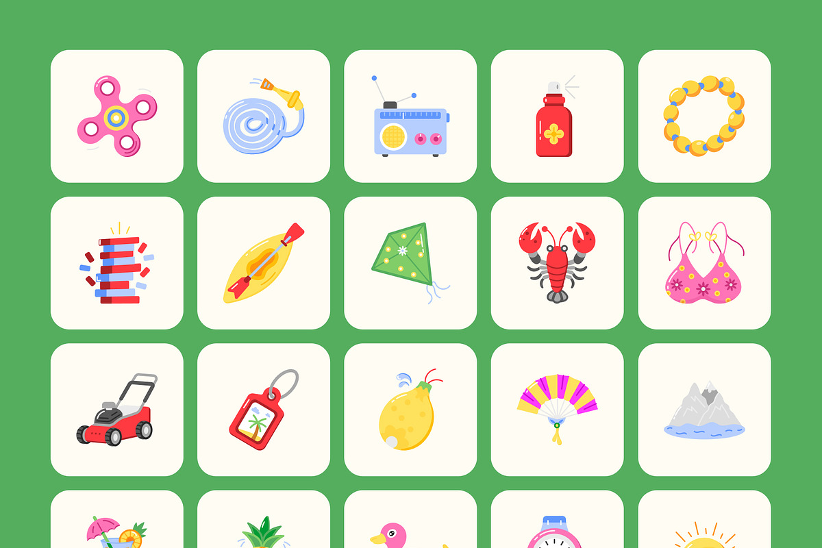 Summer Icon Art Set, an Emoji Icon by Creative Stall (Photo 8 of 8)