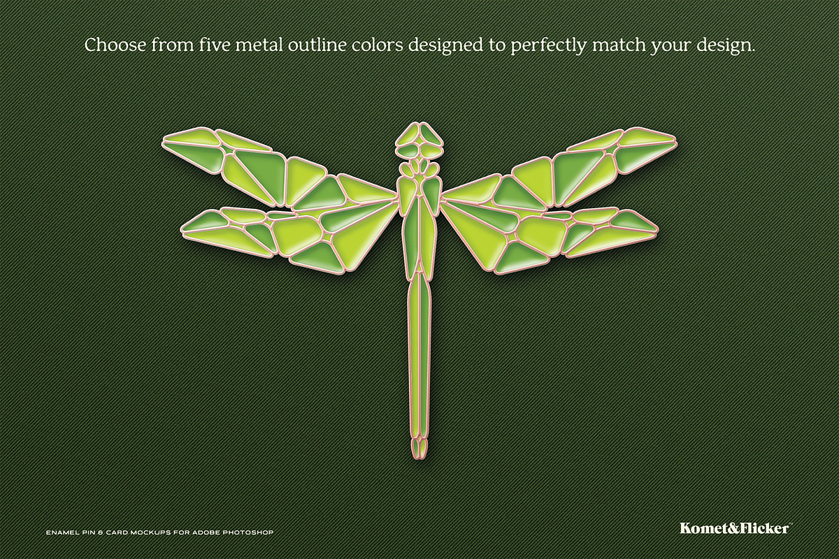 Enamel Pin & Card Mockups, a Merchandise Mockup by Komet & Flicker (Photo 16 of 18)