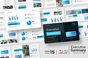 Executive Summary - PowerPoint, a Presentation Template by Iqsiart Studio (Thumbnail 1 of 3)