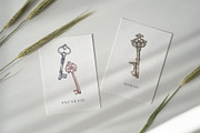 Watercolor Vintage Key Set, a Decorative Illustration by MayaNavits (Thumbnail 9 of 12)