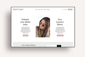 Squarespace 7.1 Template Kit: Ashley