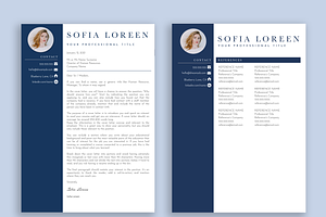 Creative Resume Template Word, Pages