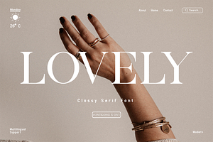 Lovely - Classy Serif Font