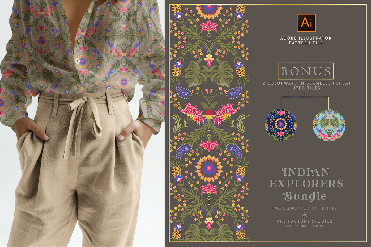 Indian Explorers Elements Bundle, a Decorative Illustration by Artifactory Studios (Photo 6 of 9)