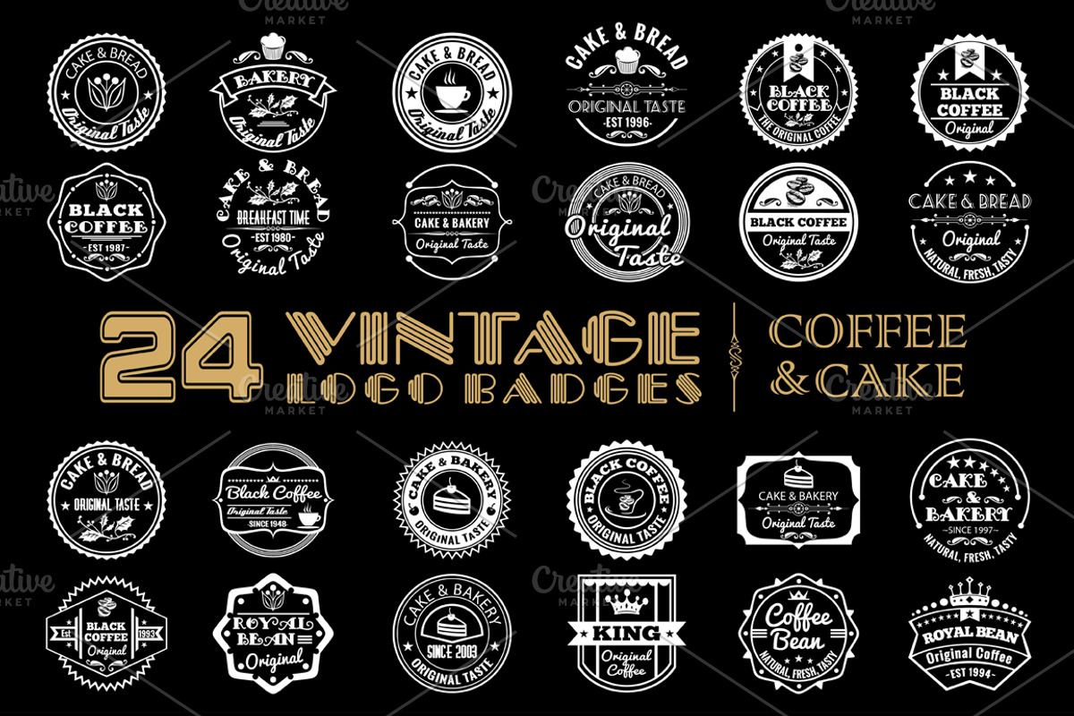24 VB COFFEE & CAKE VOL1, a Branding & Logo Template by on3stepThemes