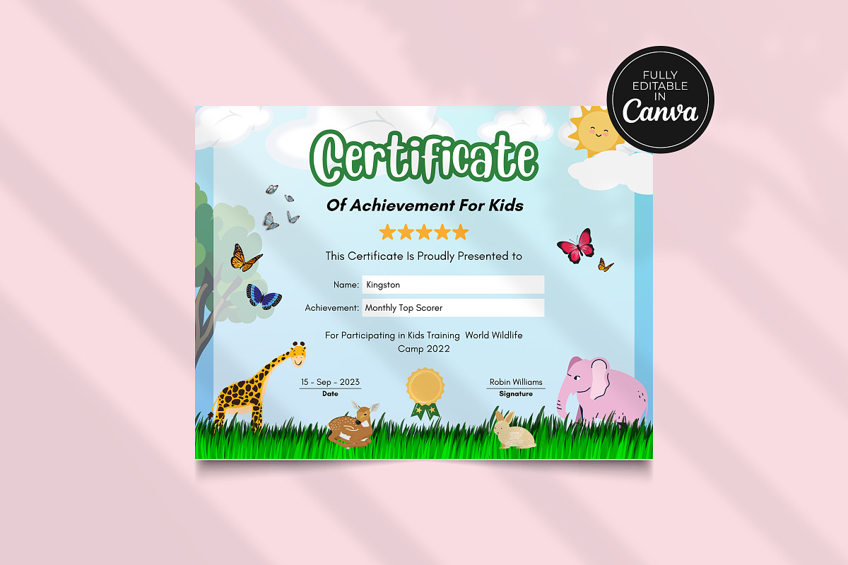 Customizable Child Certificate, a Templates & Theme by Snapybiz (Photo 1 of 8)