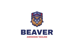 Beaver Mascot Cartoon Logo, a Branding & Logo Template by Artnivora.Std