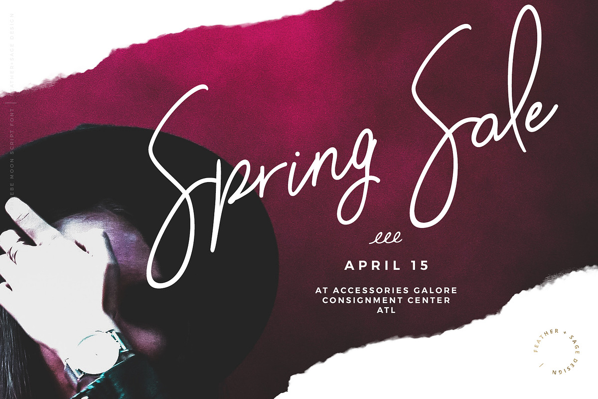 Phoebe Moon Font | Fresh Organic, a Script Font by Feather & Sage Design (Photo 7 of 24)