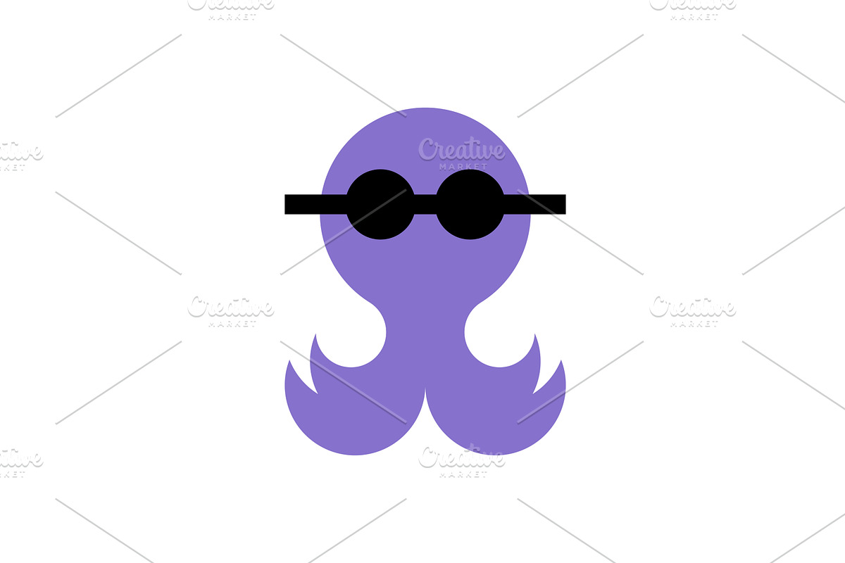 Vector octopus, an Animal Illustration by Serebrennikov