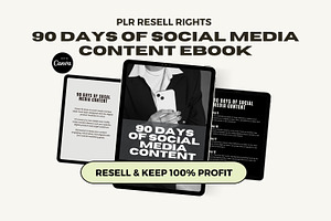 PLR MRR Social Media Content Ebook