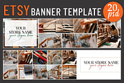 ETSY Banner Templates, a Templates & Theme by illycreative (Thumbnail 1 of 11)