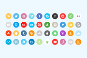 Premium Flat Social Icon Set, an Icon by Jamie Peak (Thumbnail 3 of 4)
