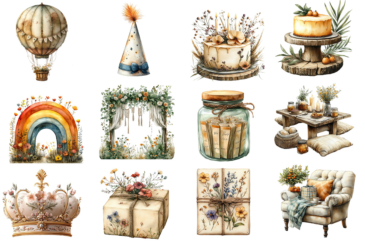 Boho Beige Birthday Sublimation, an Illustration by Designworld (Photo 4 of 5)