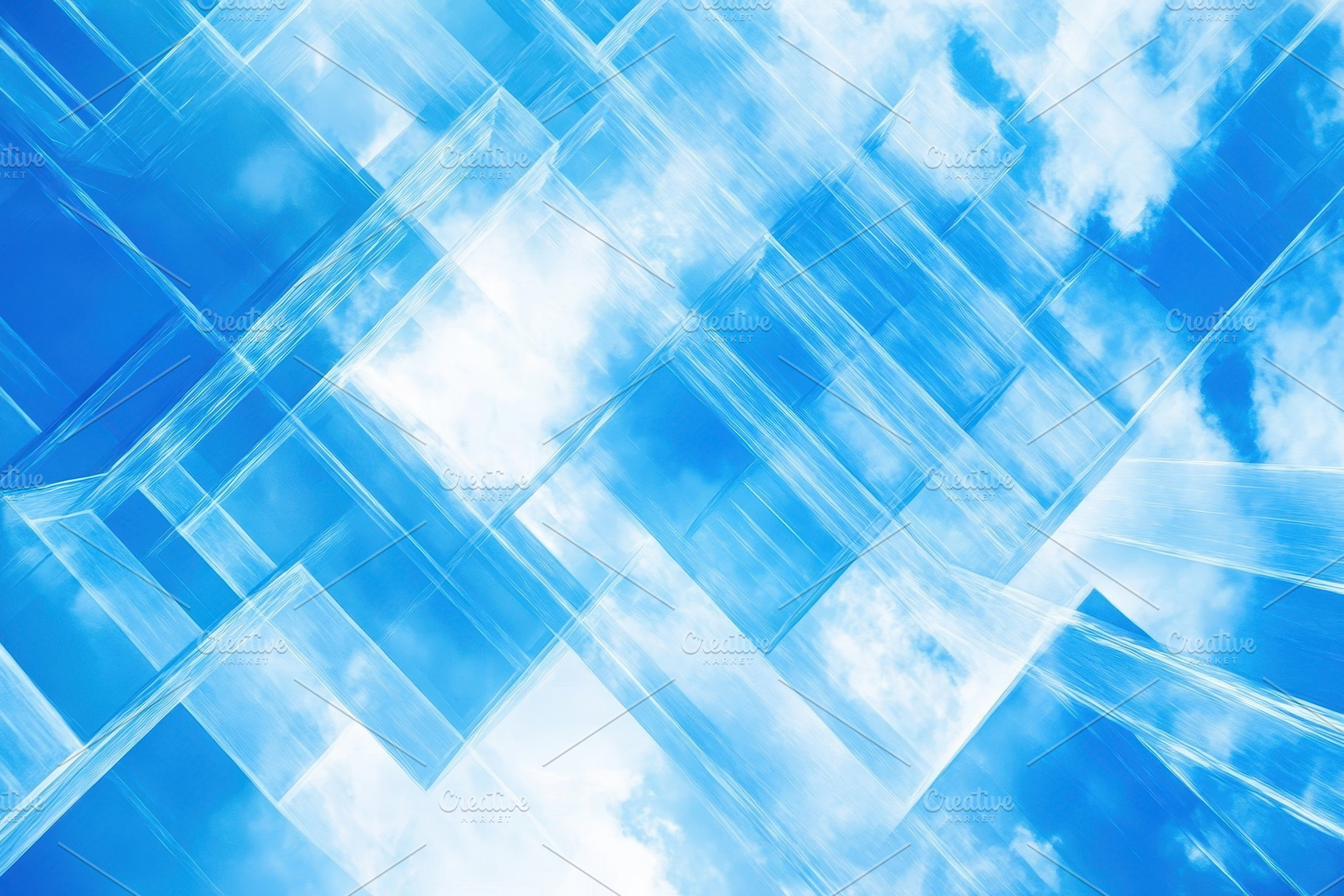 Blue and white abstract design featu, a Photo by Iftikhar Alam