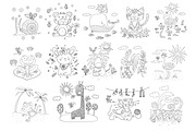 Funny Cartoon Animals Set, an Animal Illustration by Marya Deneko (Thumbnail 4 of 5)
