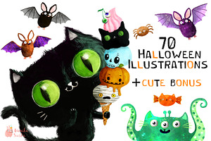 Halloween illustrations, an Illustration by monika.suska