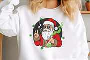 Santa Smoking PNG, an Illustration by Craft Nest (Thumbnail 3 of 6)
