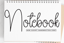 Notebook | Script Font