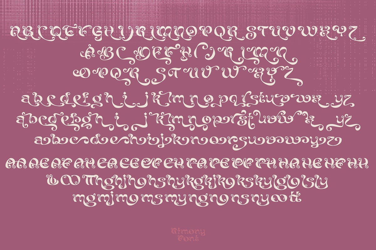 Kimony Display Font, a Font by madeDeduk (Photo 9 of 10)