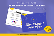 Thank you card template canva, a Card Template by Elegant_Studio44 (Thumbnail 1 of 6)