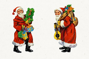 Vintage Santa Claus Clip Art