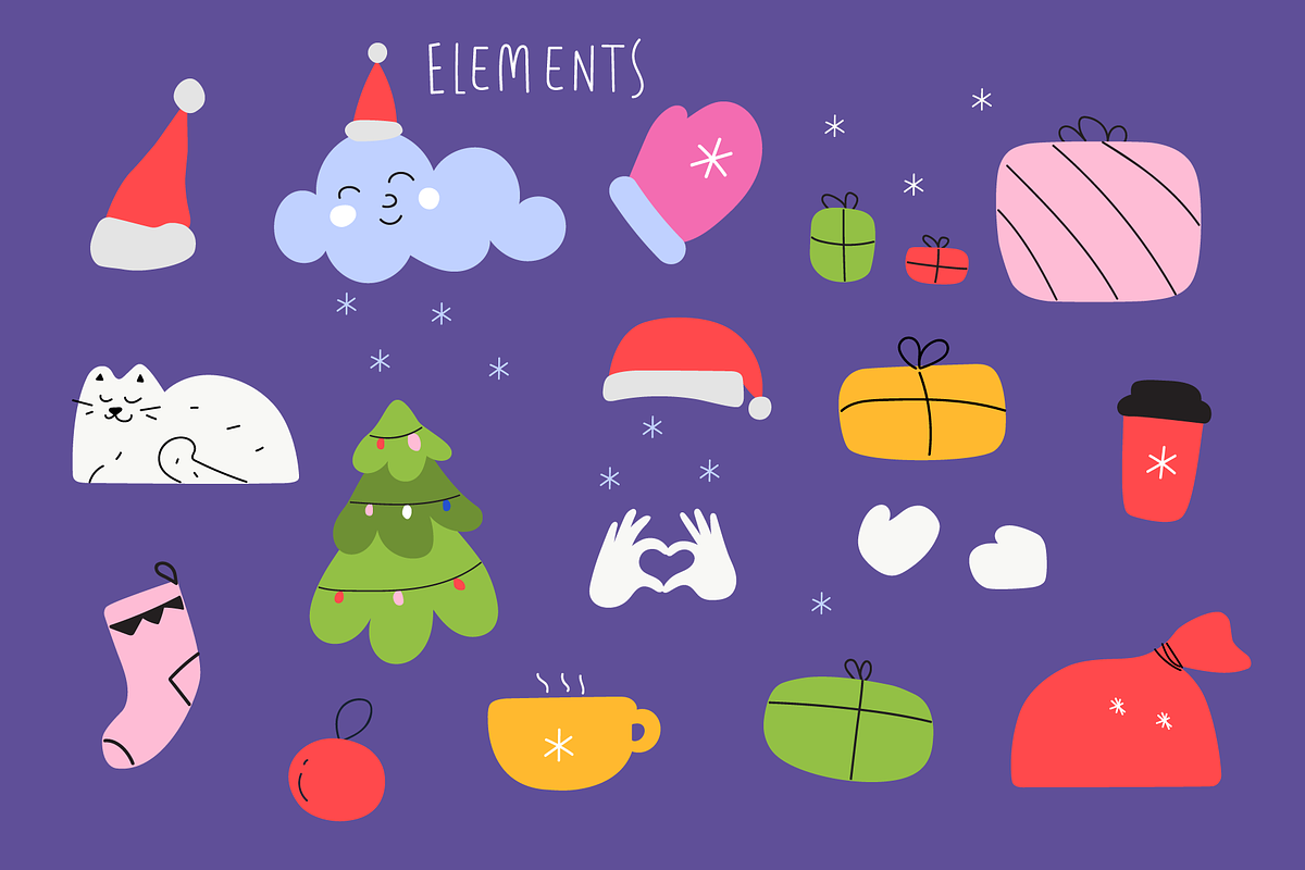 Dear Santa. Christmas collection, a Decorative Illustration by cutelevindesign (Photo 5 of 12)