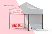 Outdoor Canopy Tent Mockup Set, an Advertising Mockup by Se٧enStudio (Thumbnail 5 of 8)