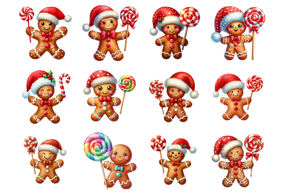 Gingerbread Man Christmas Cookie, an Illustration by Design Market (Photo 2 of 3)