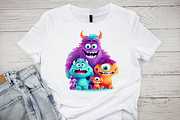 Cute Monster Family Watercolor Clipa, an Object Graphic by Regulrcrative (Thumbnail 9 of 11)