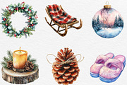 Cozy Christmas Vibes Clipart Bundle, an Illustration by Black Bird Studio (Thumbnail 2 of 6)