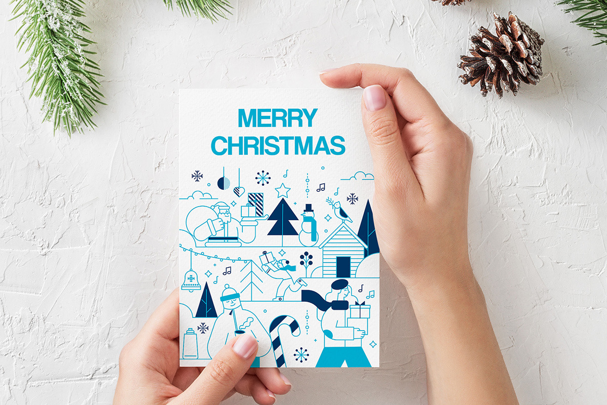 Flat Line Christmas Illustration Set, a Seasonal Illustration by Creative Graphics (Photo 7 of 12)
