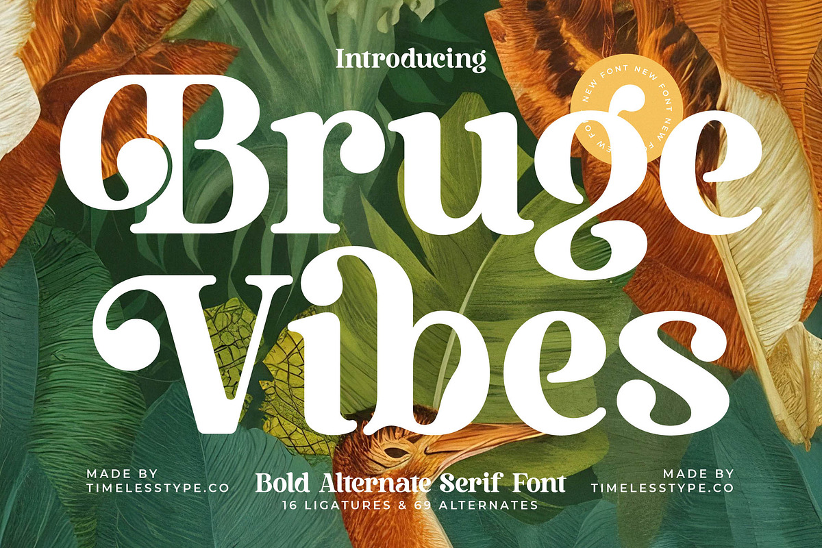Bruge Vibes Bold Display Serif, a Serif Font by timelesstype.co (Photo 1 of 20)