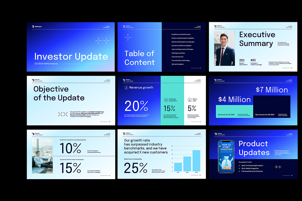 Investor Update Deck Keynote, a Presentation Template by Neermana (Photo 2 of 4)