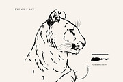Photoshop Ink Brushes, a Brush Add-On by Jenteva Art (Thumbnail 9 of 12)