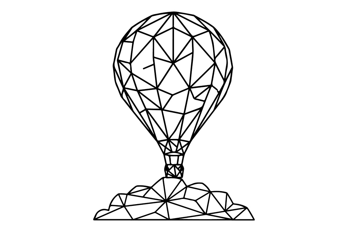 Hot Air Balloon Silhouette Bundle, an Object Illustration by Gaye Art (Photo 16 of 31)