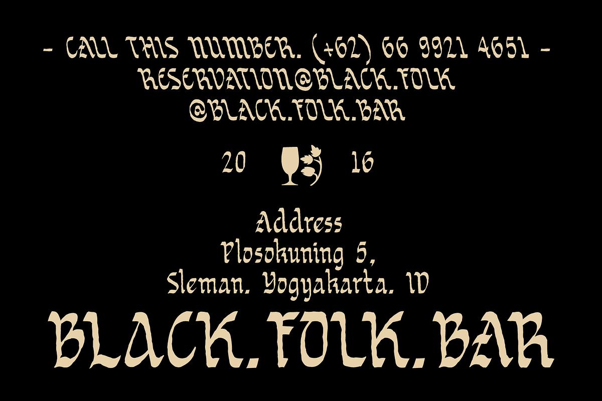 SFC Sortvane, a Blackletter Font by Skilline Supply Co. (Photo 2 of 15)