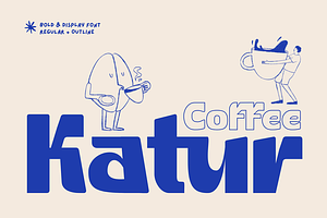 Katur Coffee - Bold Logo Food Font